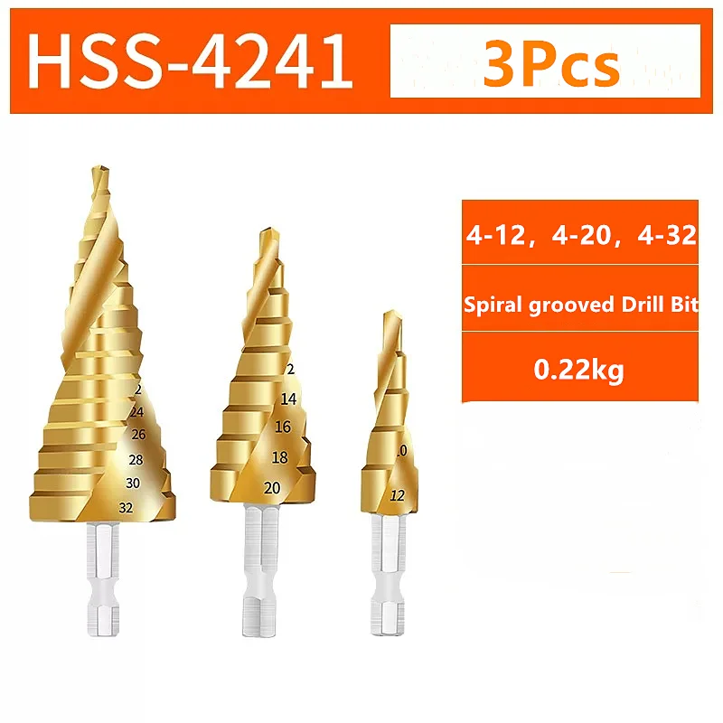 Citop HSS Титан покрытием Шестигранная спираль с прорезями на возраст от 4 до 12 лет/20/32