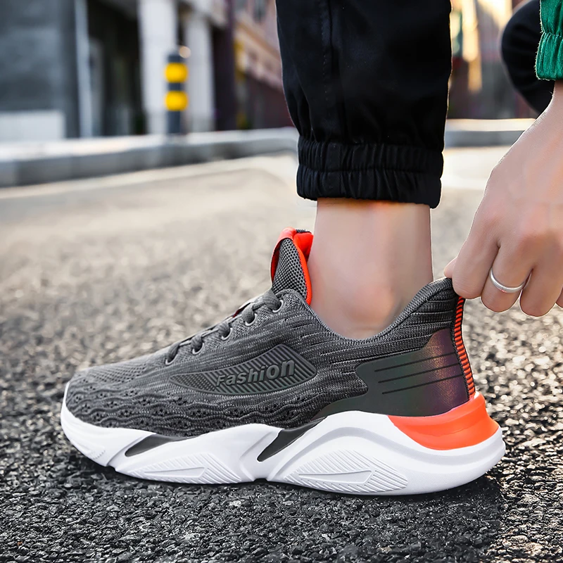 

Sneakers Men Lightweight Fashion Summer Mesh Red Men Black Casual Shoes Zapatillas De Deporte Para Hombre Zapatos Informales