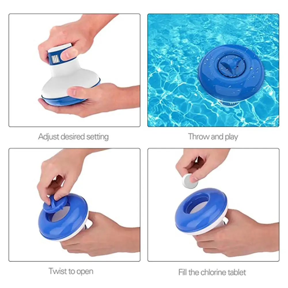 Automatic Disinfection Device For Swimming Pool Pill Float Cup Floating Dosing Water Medicine Box | Дом и сад