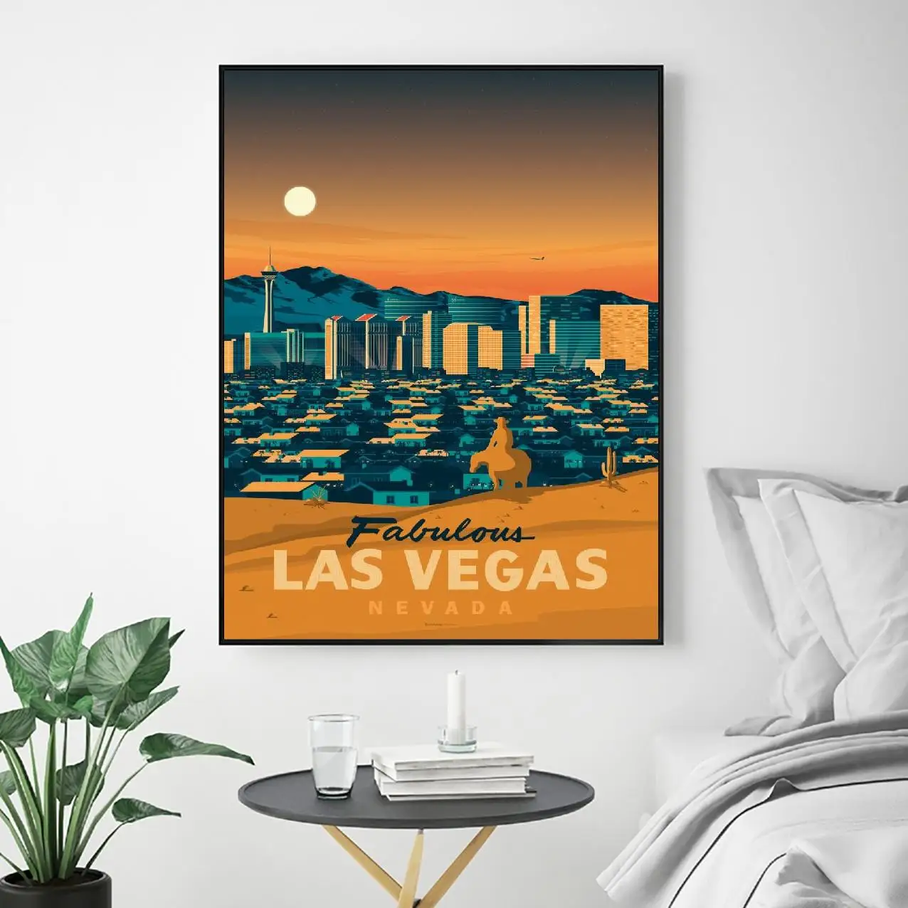 Лас-Вегас Путешествие Холст Картина настенные картины печать на холсте домашний