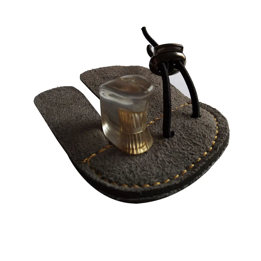 

Manmade Leather Archery Finger Guard Protection Pad Glove Tab Bow Shooting Free Shipping