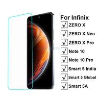 3 1pc note 10 pro tempered glass for infinix smart 5a screen protector film protective glass for infinix zero x pro neo pelicula