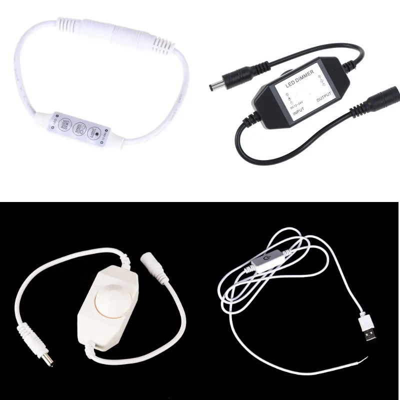 

DC 12V-24V LED Dimmer Touch Switch Brightness With DC Female Male Plug For Single Color LED Strip Lamp