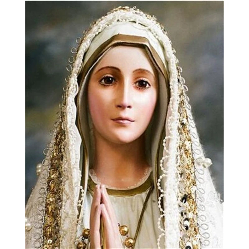 

Набор для алмазной вышивки стразы, картина с изображением девы Марии, полная выкладка