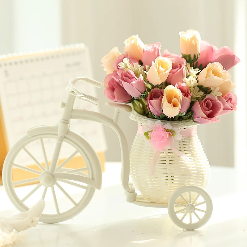 

Immortal Flower Handicraft Decor, Stylish And Simple Artificial Flower Bicycle, Decoration Accessories, Valentine'S Day Gifts