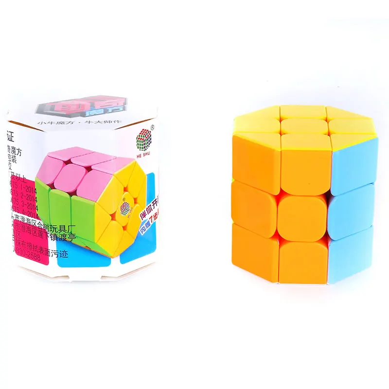 Оригинальный высококачественный восьмиугольный цилиндр HeShu 3x3x3 магический куб 3x3