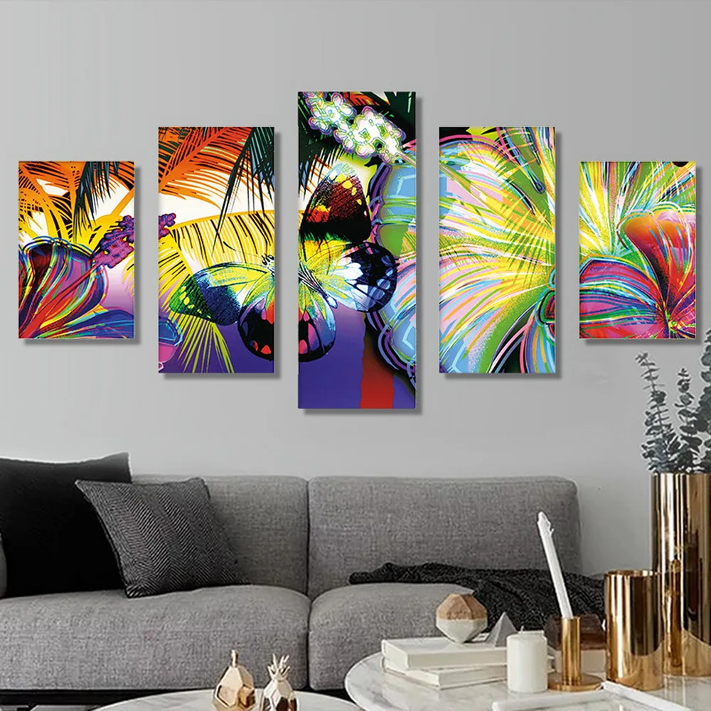 

5D DIY Diamond Painting Diamond Painting "Colorful Butterfly" Embroidery Cross Stitch Diamond Art 3D Home Decoration Gift