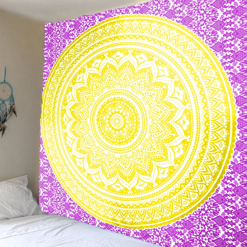 Горячая Распродажа МАНДАЛА ГОБЕЛЕН настенный индийский бохо стиль эстетическое