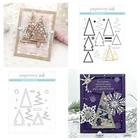 2022 new embossing template adorning tree metal cutting dies and stamps set diy scrapbook diary gift decoration stencil reusable