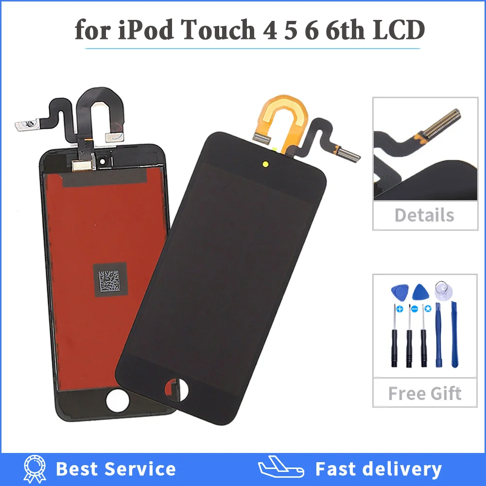 ЖК дисплей для iPod touch 4 5 6 6th сенсорный экран дигитайзер в сборе Touch 5th Gen Generation A1421 A1509