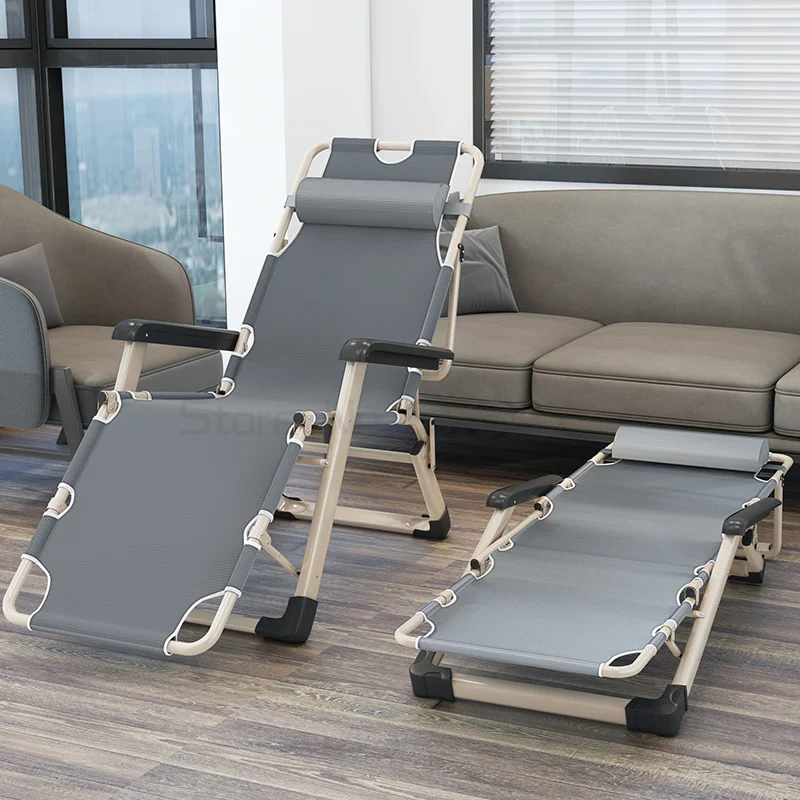 安い リクライニング折りたたみ家庭用レジャーシングルビーチ怠惰なソファポータブル午後睡眠折りたたみ椅子