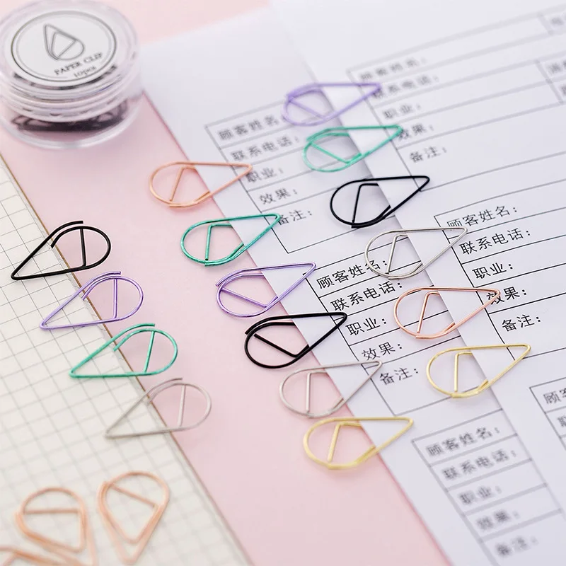 

10 шт./компл. металлический зажим для бумаги, значок для бумаги, офисные и школьные принадлежности