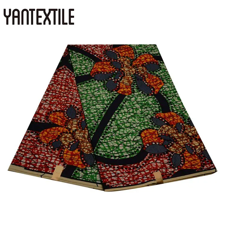 19030013 YANTEXTILE новая Анкара ткань Африканский Голландский Воск Принт Tissu Africain 3 ярдов настоящий воск Африканский батик ткань для свадебного платья - Цвет: 19030013