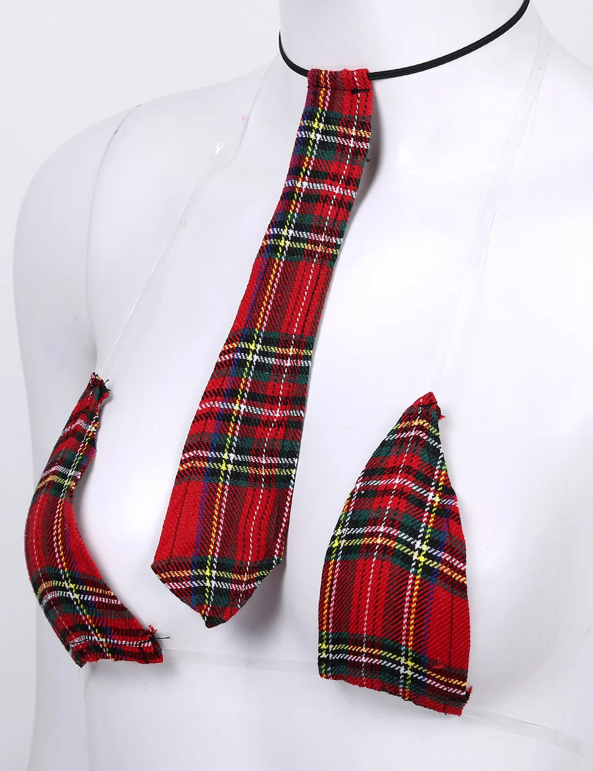 Женские сексуальные костюмы комплект бикини в клетку с лямкой на шее нижнее