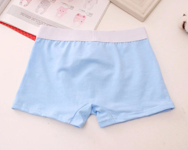 4 шт./партия трусы с рисунком для мальчиков трусики маленьких нижнее белье