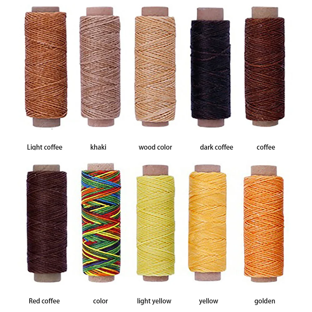 Шовные кожаные швейные инструменты вощеная нить ремесло шнурки для обуви DIY