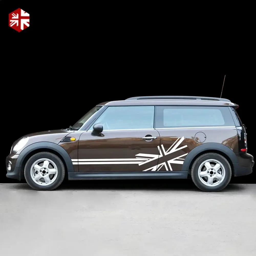 2 шт. флаг соединения Джек стильная наклейка на дверь боковые полосы корпус для MINI