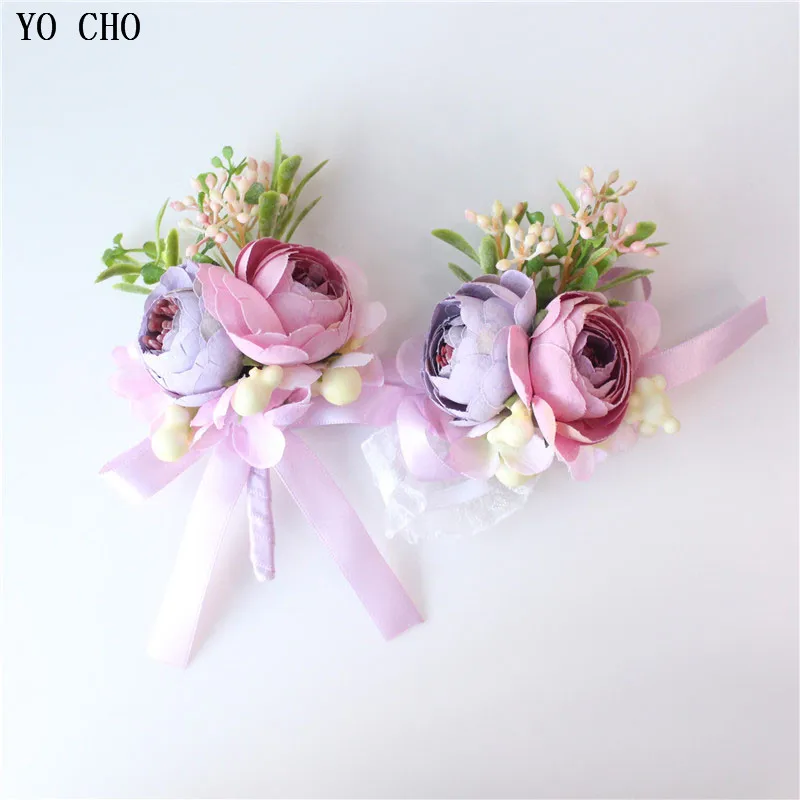 YO CHO Прямая поставка свадебные подружки невесты искусственные розы декоративные