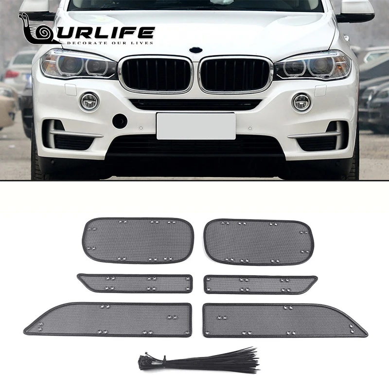 

Автомобильные аксессуары для BMW X5 G05 F15 2014-2021, передняя решетка для защиты от насекомых, пыли, мусора, внутренняя крышка