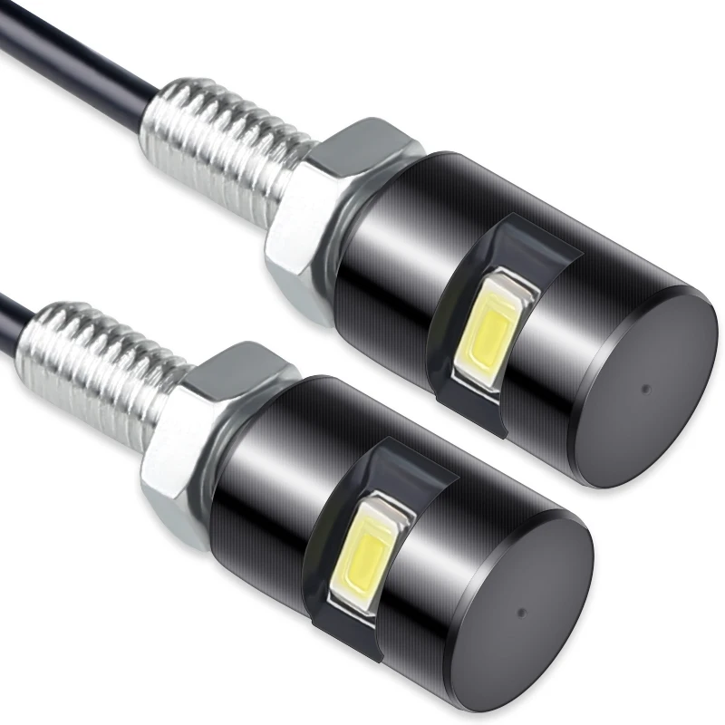 2 pcs 2 шт. Модифицированная мотоциклетная отвертка для номерного знака свет электрический автомобиль, мотоцикл универсальный DC 12 В светодиодное декоративное освещение лампа "Орлиный глаз" - Цвет: 2 pcs