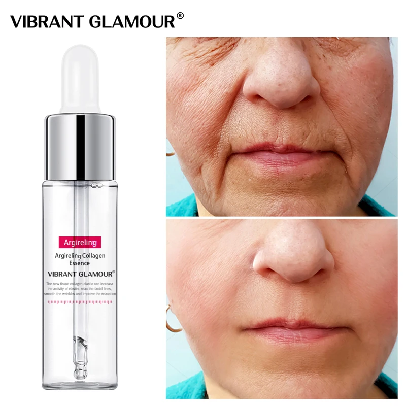 

VIBRANT GLAMOUR Six Peptides Collagen Face Serum Anti-Aging Wrinkle Essence Cream Lift Firming Whitening Moisturizing Skin Care