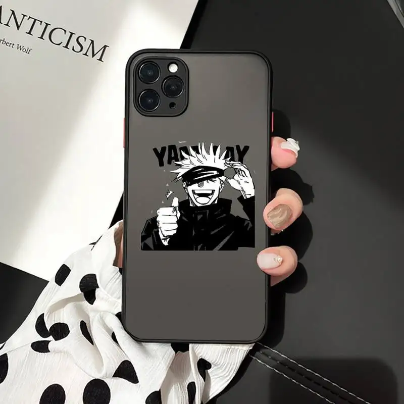 

Jujutsu Kaisen Anime Phone Cases matte transparent For iphone 7 8 11 12 plus mini x xs xr pro max cover