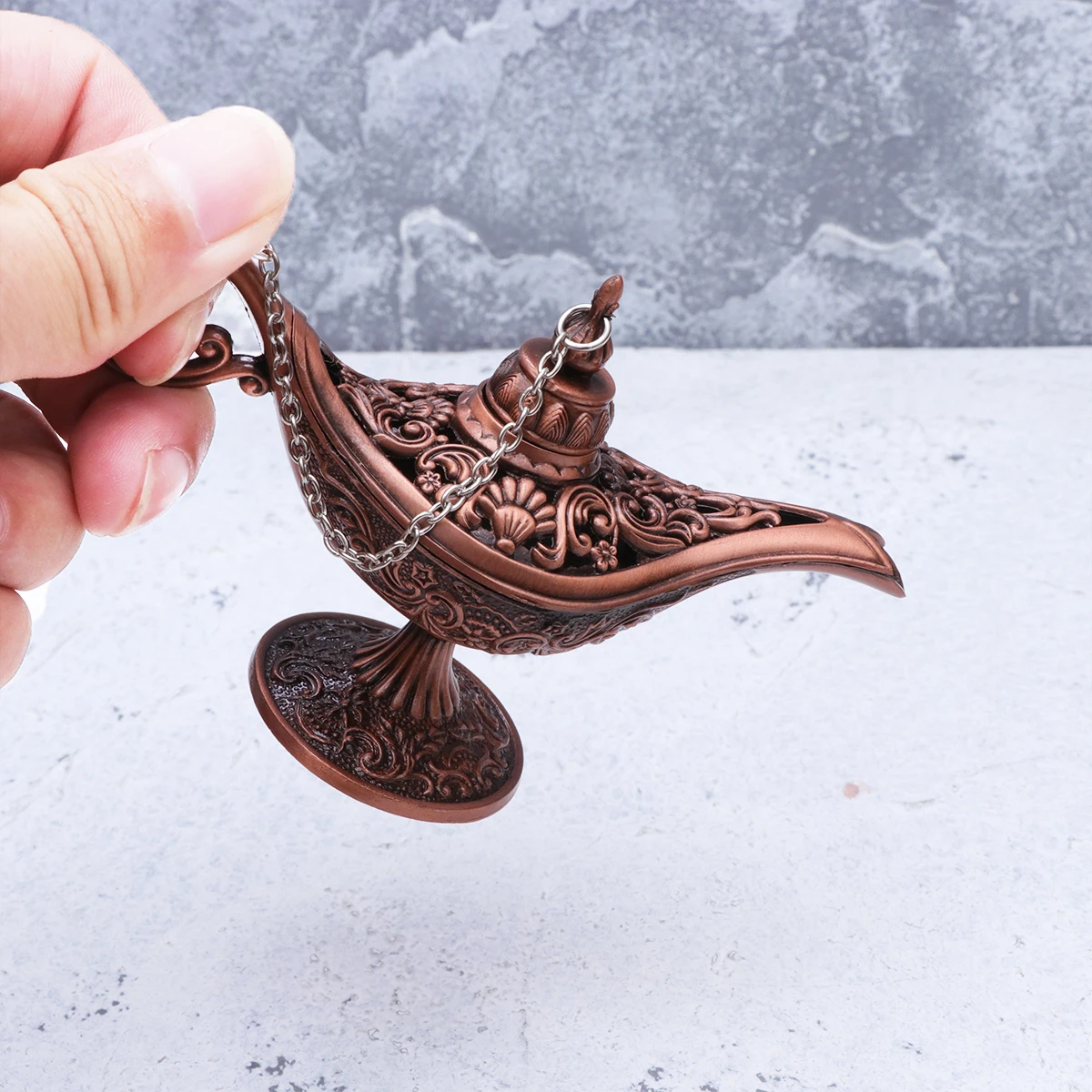 1 шт. ароматическая горелка Aladdin лампа желая лампа металлическая ароматическая печь Ароматический диффузор настольное украшение ароматическая горелка для дома и офиса