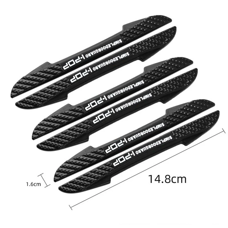 

Cteative 6 Pcs/pack Auto Anti-collision Car Door Bumper Strip Scratch Protector Autos Door Crash Blade Protector Accessories