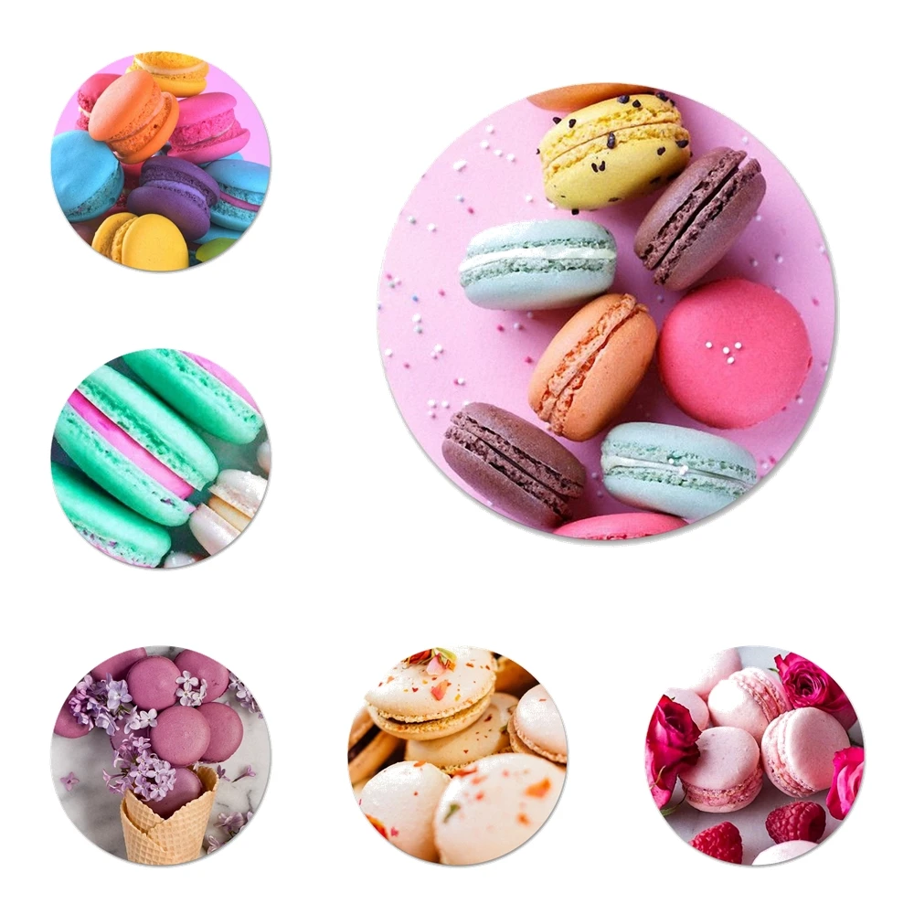 

Dessert ice cream Macaron Food Badge Brooch Pin Accessories For Clothes Backpack Decoration gift