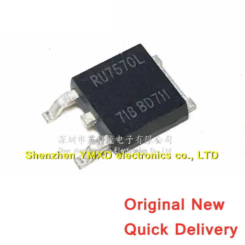 

10Pcs/Lot New RU7570L Patch TO-252 MOS Field Effect Tube N Channel 75V 70A