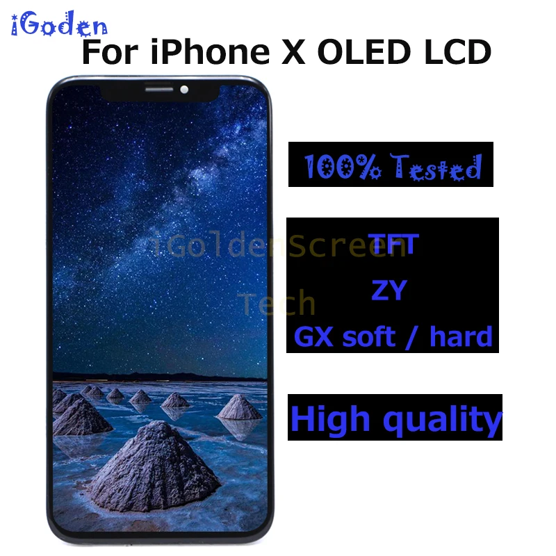 Сменный ЖК дисплей OLED для iPhone X с дигитайзером сенсорного экрана в сборе iphone
