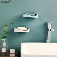 double layer soap box wall hanging soap holder household creative free punch toilet rack drain soap tray bathroom accessories