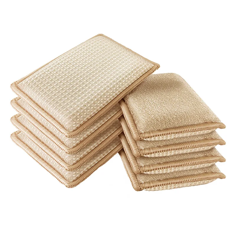 

Bamboo Fiber Rag, Magic Sponge, Scouring Pad for Lazy People, Kitchen Dishwashing Non-oily