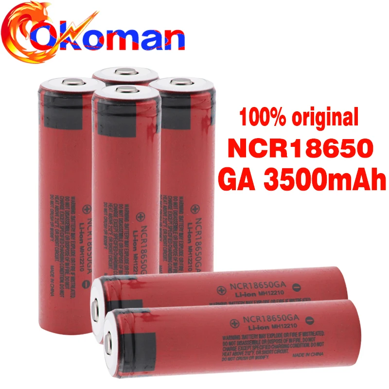 Оригинальная перезаряжаемая батарея 18650 3 7 V 3500mAh ncr1865GA 30A Разрядка Для игрушечного