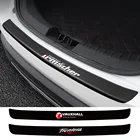 1 шт., защитная наклейка на задний бампер из углеродного волокна