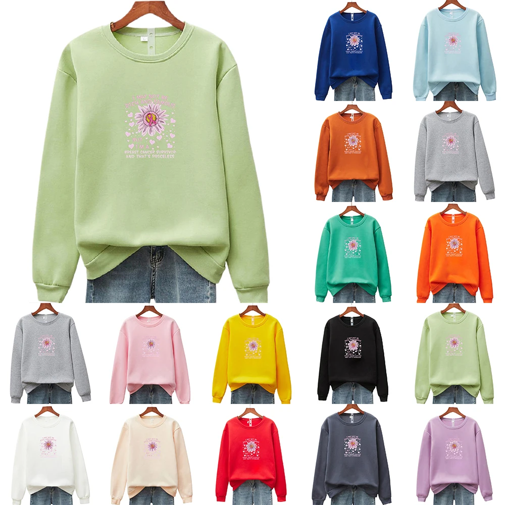 

Женская однотонная свободная зимняя Толстовка с длинным рукавом, пуловер, футболка, топы, Осенние повседневные топы, одежда