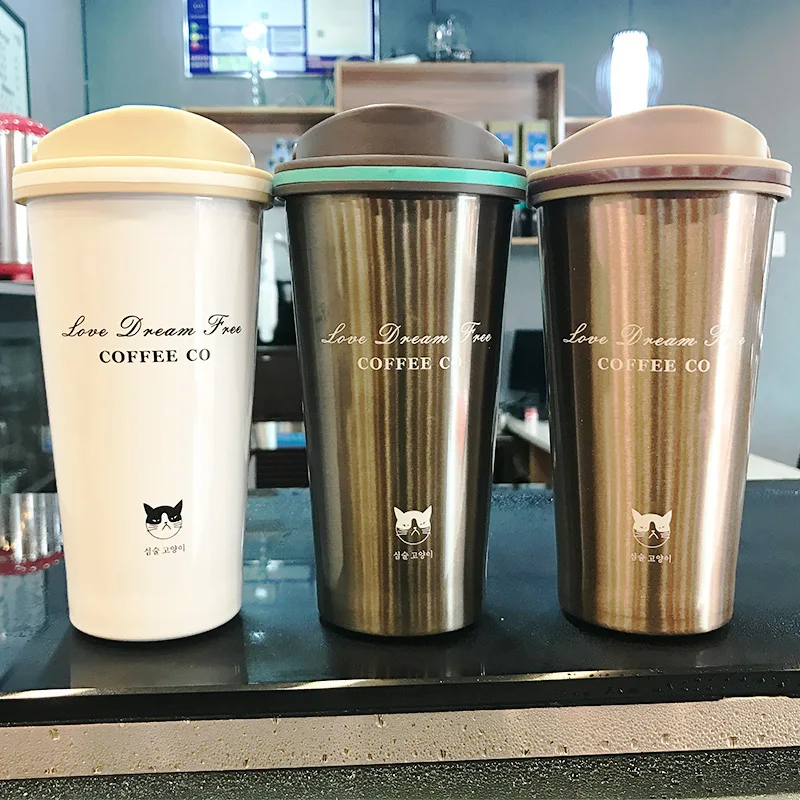 Модный термос из нержавеющей стали герметичная изоляция вакуумных колб чашка