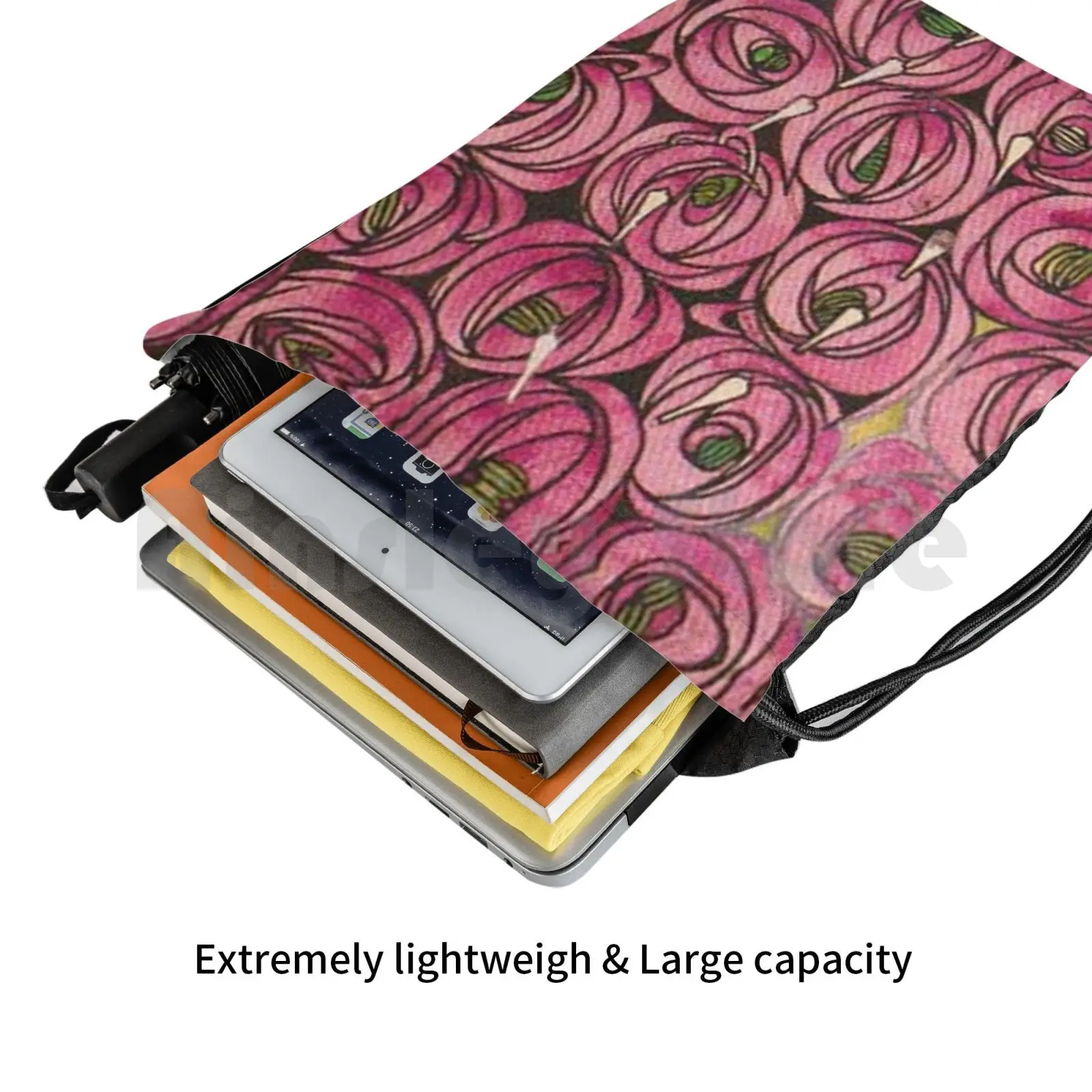 Розы. Школа Глазго. Рюкзак Rennie на шнурке сумка для верховой езды альпинизма