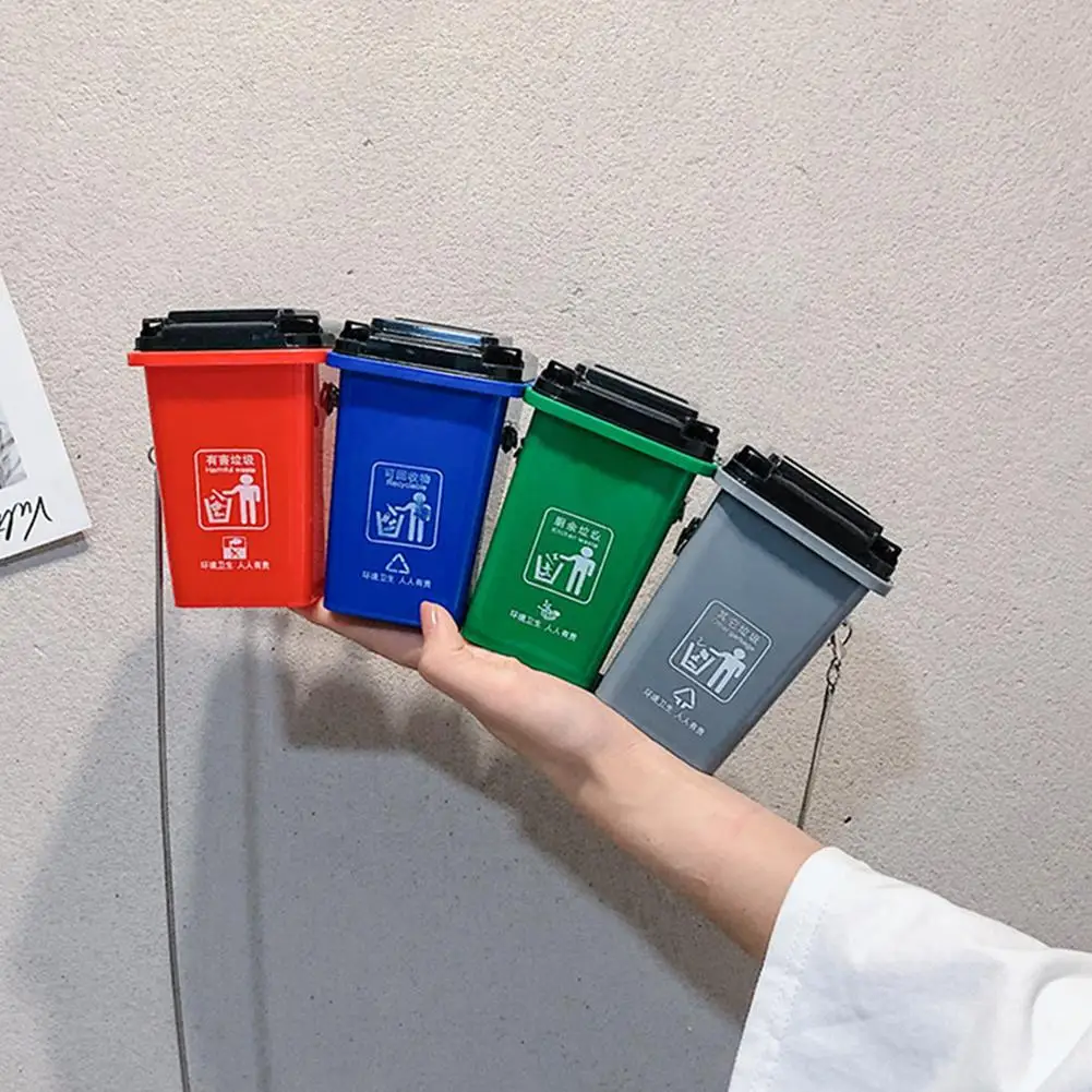 Модная забавная сумка на плечо для мусора сортировка сумки мессенджеры четыре