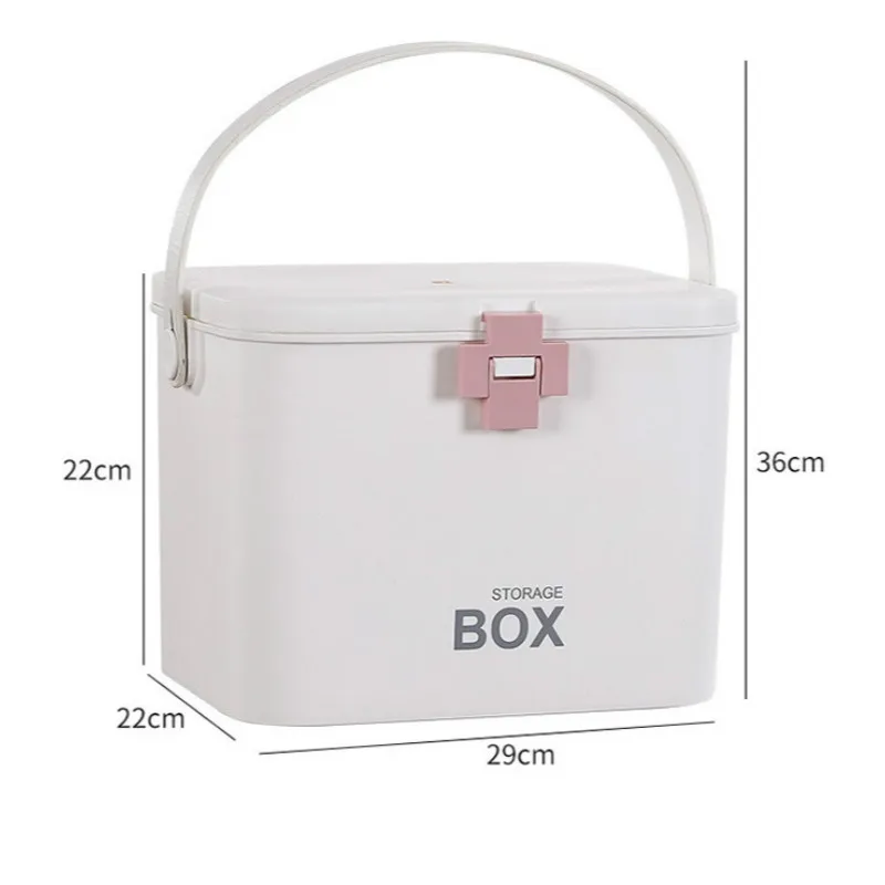 Бытовая большая емкость двухслойная портативная аварийная медицинская коробка