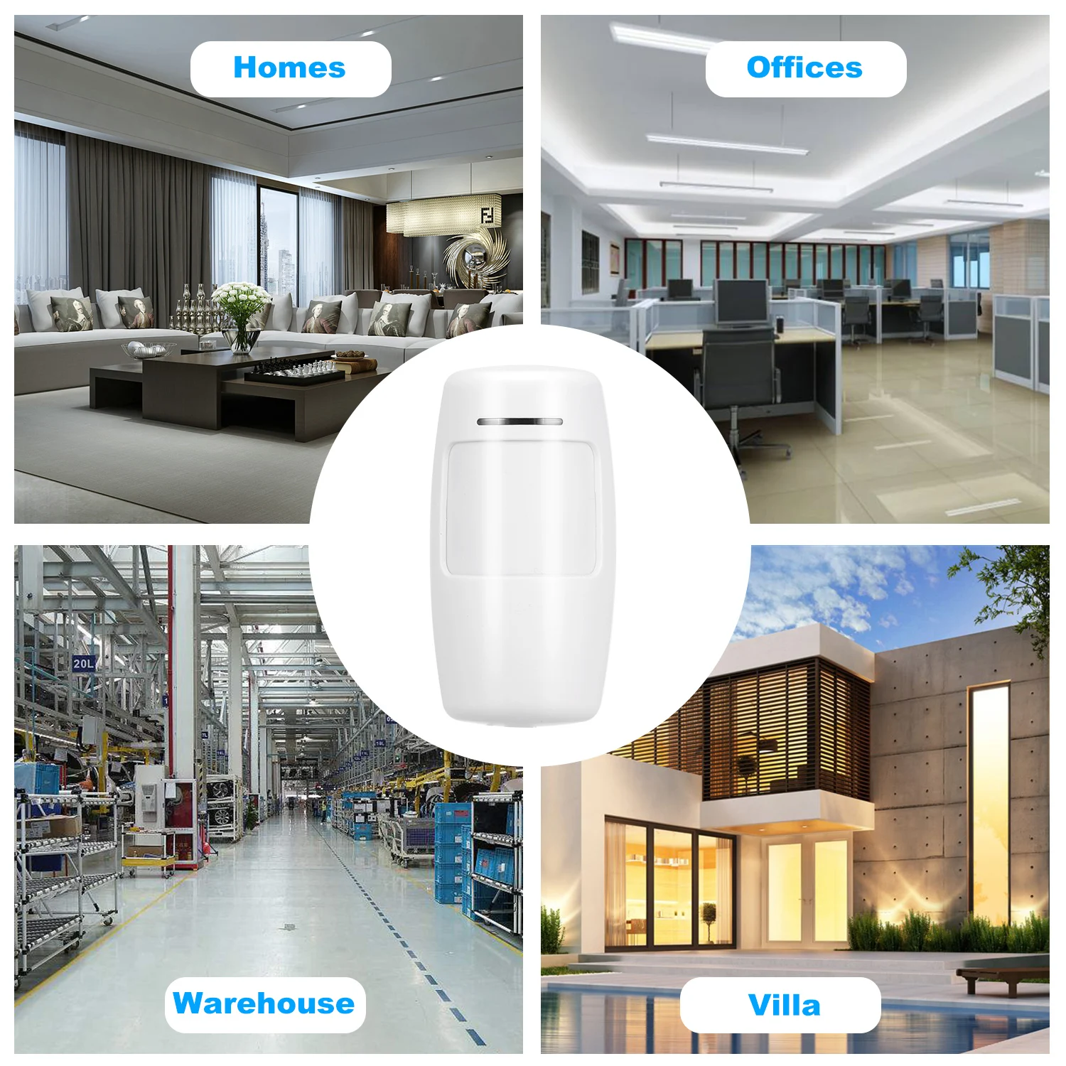 433 МГц Беспроводной PIR Сенсор детектор движения для дома охранной сигнализации