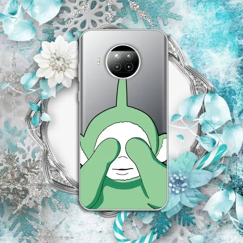 

Cute Teletubbies cartoon Phone Case Transparent for Xiaomi Redmi note 10 t 8 9 pro lite 11