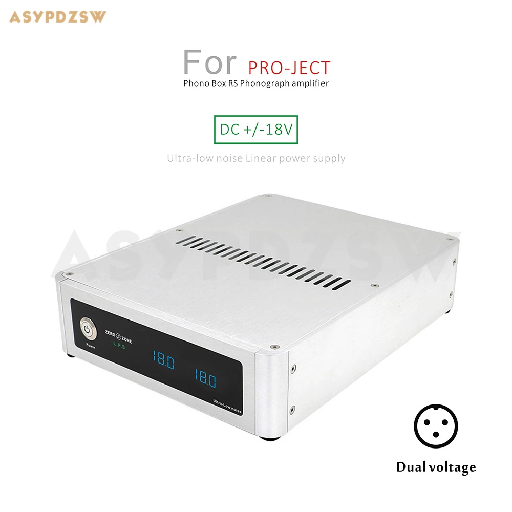 Сверхнизкий уровень шума линейный источник питания DC +/ 18V для обновления Pro Ject Phono