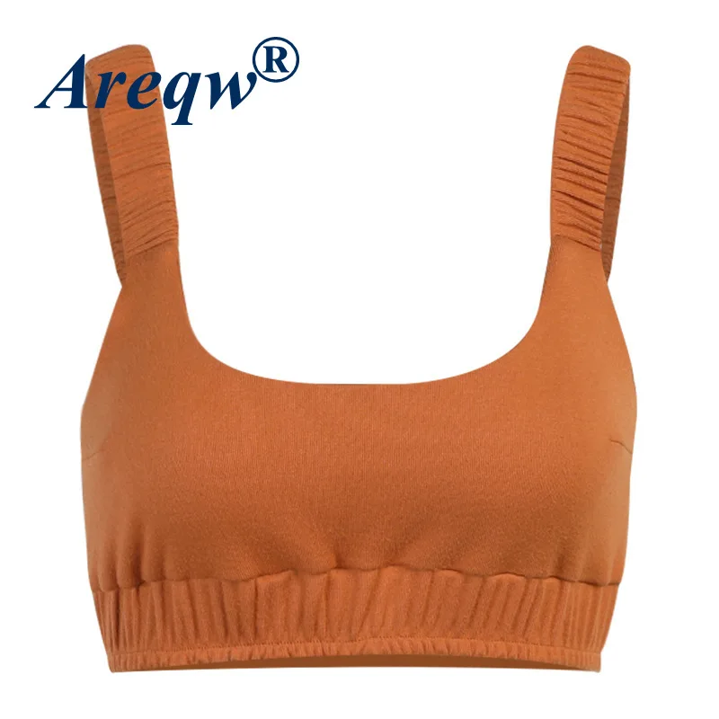 

2021 Women's Summer New Pleated Sling Top Short Sexy Sling Vest Women