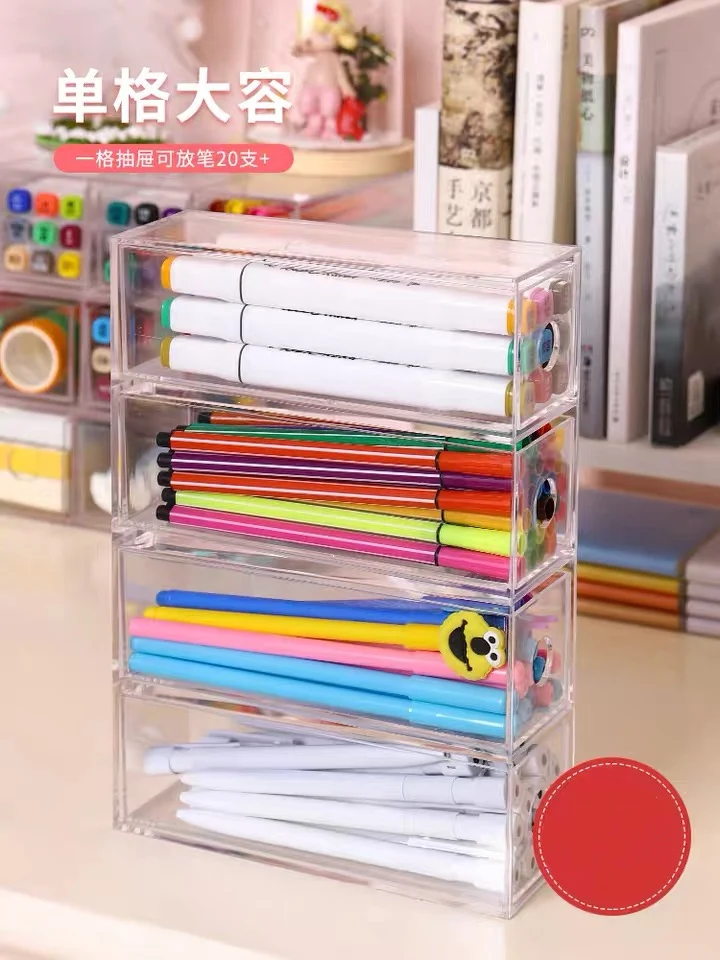 Настольный органайзер из полистирола ящик для хранения ручек карандашей помады