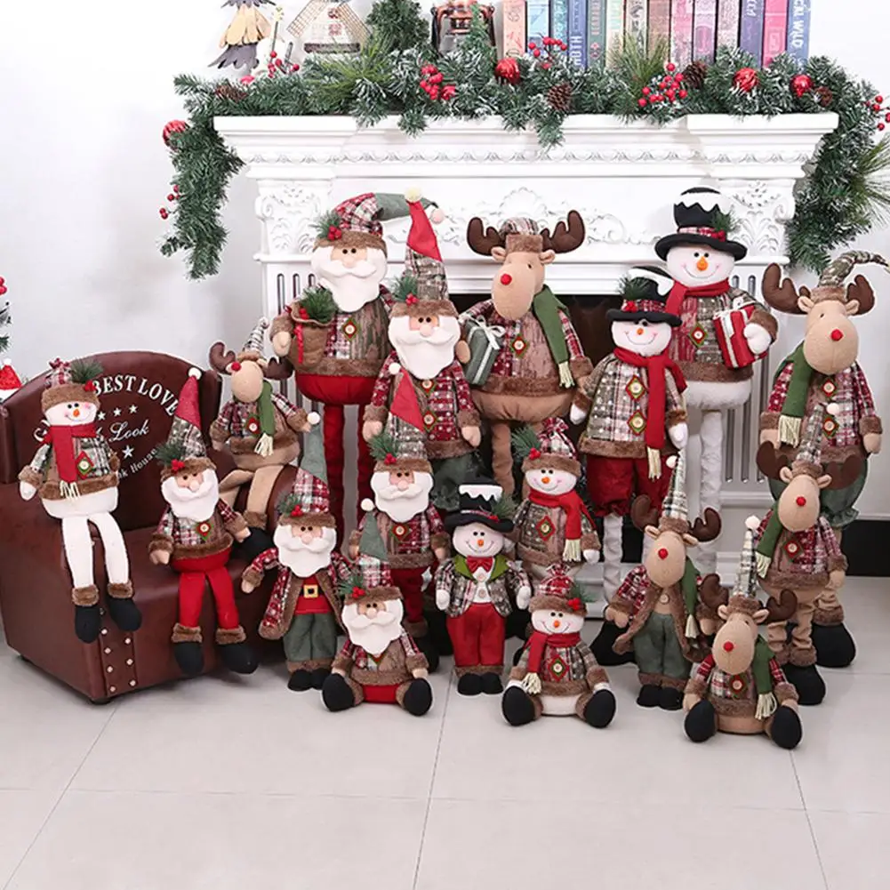 Рождественские украшения кукла Санта Клаус снежный человек лось подарочная