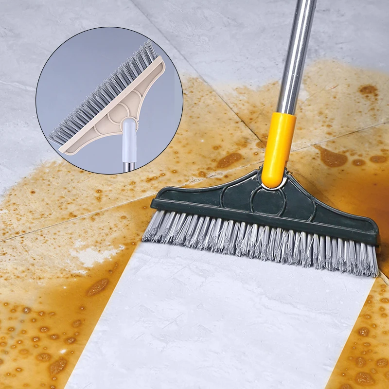 

Rotating Bathroom Kitchen Floor Crevice Cleaning Brush Brushes Long Handle Stiff Broom Mop for Washing Windows Cleaning Tools