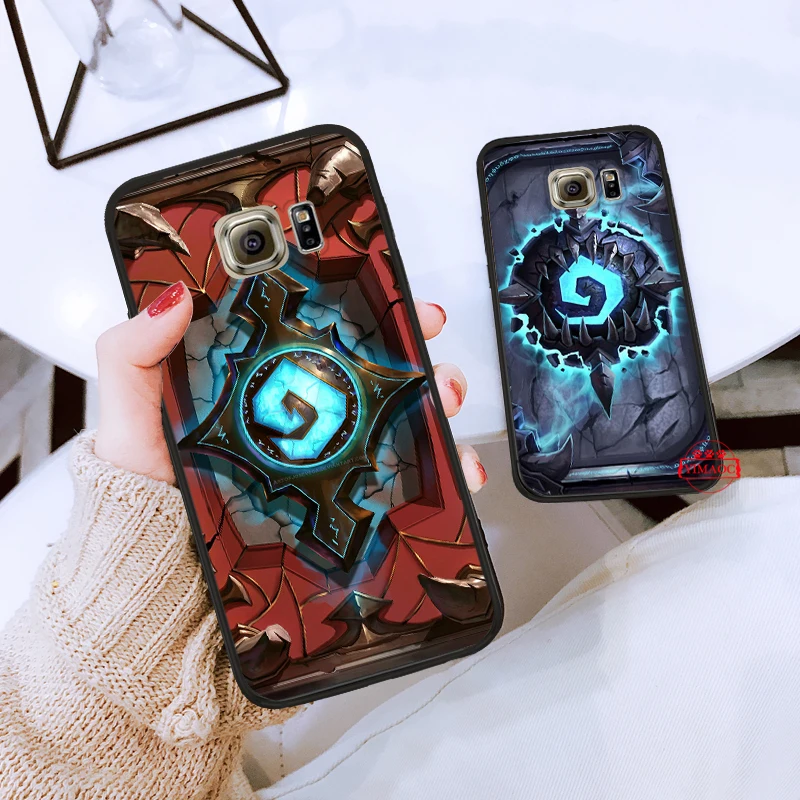 Hearthstone классический силикон чехол для Samsung S6 Edge S7 S8 плюс S9 S10 S10e Note 8 9 10 M10 M20 M30 |