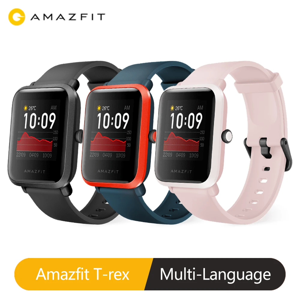 2020 Amazfit Bip S Smart Watch GPS 5 ATM Water Resistance 31g Lightweight 40-day Battery Life 10 Sports Modes Music Control | Электроника