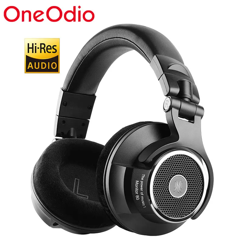 Проводные наушники Oneodio Monitor 80 с открытой спиной, профессиональные студийные Hi-Fi наушники для мониторинга, Накладные наушники - изображение